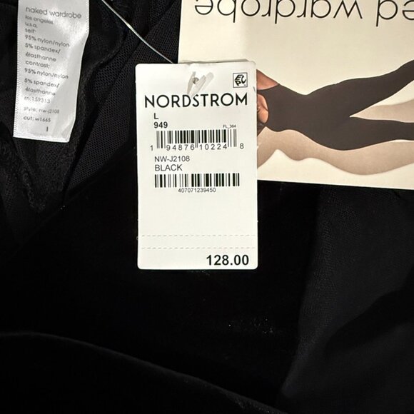 NEW Naked Wardrobe Velvet Mesh Jumpsuit Large - Picture 7 of 7